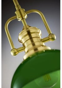 Jupiter 2073 - Luster na tyči PLATINO 1xE27/15W/230V zelená/zlatá