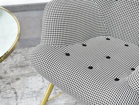 Relaxačné kreslo Dawntawn (biela + zlatá). Akcia -20%. Vlastná spoľahlivá doprava až k Vám domov. 1135678
