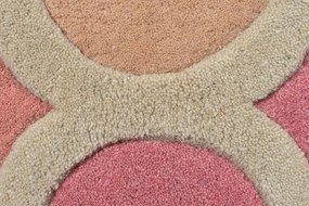 Flair Rugs koberce Ručne všívaný kusový koberec Illusion Rosella Pink / Blue - 80x150 cm