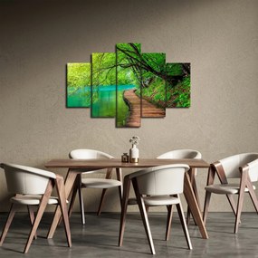 Obraz - Plitvické jazerá (150x105 cm)