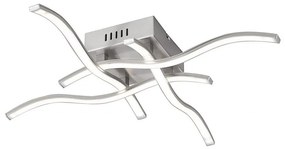 Leuchten Direkt 15131-55 - LED Prisadený luster WAWE 4xLED/4,6W/230V matný chróm