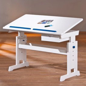 Sconto Nastaviteľný písací stôl BERNIS biela
