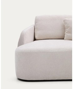 Krémová ženilková rozkladacia rohová pohovka (ľavý roh/s leňoškou) Laira – Kave Home