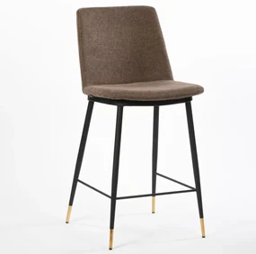 ROSSI BAR DARK BROWN ČALÚNENÁ BAROVÁ STOLIČKA brown