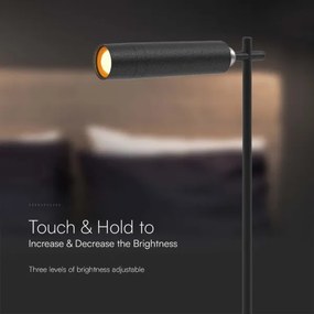 LED Stmievateľná magnetická stolná lampa LED/3W/5V 4000K 1500 mAh čierna