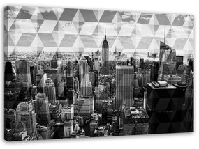 Obraz na plátně Panorama města - 100x70 cm