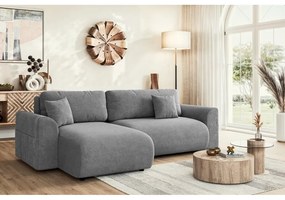 Sivá rozkladacia rohová pohovka (variabilná) Lorine – Ropez