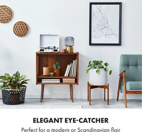 Fox & Fern Zeist, stojan na rastliny, 2 výšky, kombinovateľný, zásuvný dizajn, prírodný