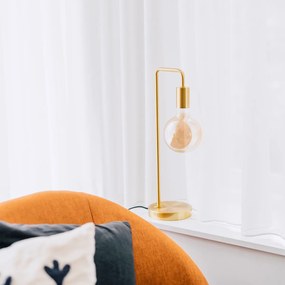 Stolná lampa v štýle Art Deco mosadz - Facil