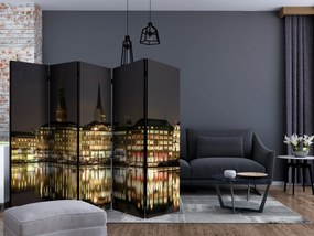 Artgeist Paraván - Night in Hamburg II [Room Dividers]