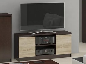 Stolík pod TV RTV 120 2D 1P wenge / sonoma