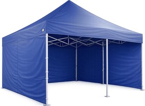 Rozkladací stan 5x5m - hliníkový hexagon profi, Modrá