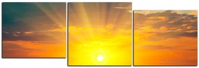 Obraz na plátne - Západ slnka - panoráma 5200E (120x40 cm)