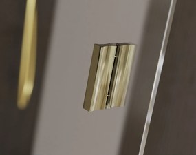 Besco Sprchovací kút Walk-In VAYO GOLD 90 (100, 110, 120, 130, 140), výška 200 cm - bez vaničky BESCO-Rozmery: šírka: 90