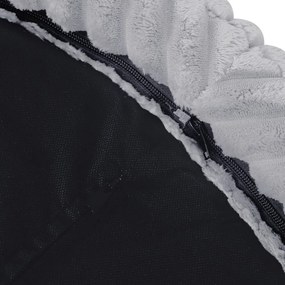 Suchý bazén okrúhly 90x30 cm – šedý Puffy Lamell + 200 guličiek