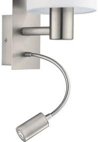 Eglo 96477 - LED Flexibilné svietidlo PASTERI 1xE27/40W+LED/3,8W biela