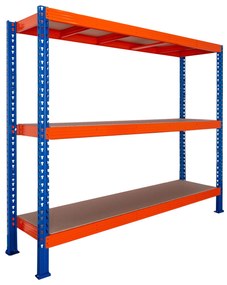 Trestles Nekonečný priemyselný regál 2000x2400x800, 3 police Farba: oranžová a modrá