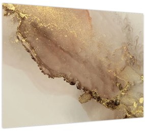Obraz - Zlaté trblietky (70x50 cm)