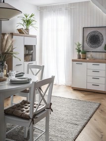 Dřevěná jídelní židle CD-56 bílá