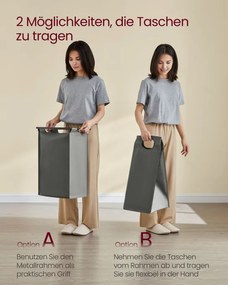 Kôš na bielizeň so 4 priehradkami BLH401G01