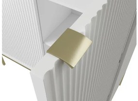 Vysoká komoda Mijano Gold MK104, Farby:: biela