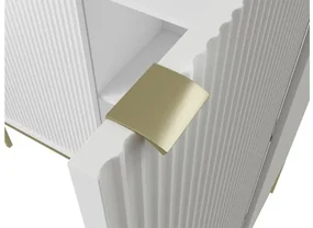 Vysoká komoda Mijano Gold MK104, Farby:: biela