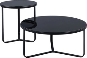 Okrúhly konferenčný stolík Boston 50 cm, černý