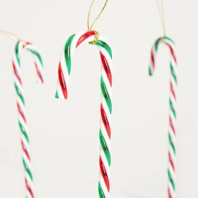 Závesná vianočná dekorácia TWINKLE Candy Cane 758010 (6 ks)