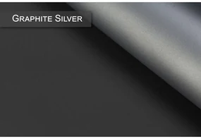 Dekodum Termoizolačná roleta v bielej kazete, farba látky Graphite Silver Šířka (cm): 57, Dĺžka (cm): 150, Strana mechanizmu: Práva