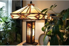 Stolná lampa Tiffany Therese - 42 * 71 cm 2x E27 / Max 60W & 1x E14 / Max 40W