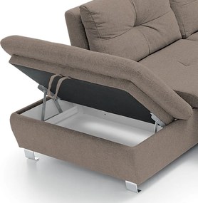 Sedacia súprava Madeira 3B, svetlo hnedá látka, tvar ľavé U