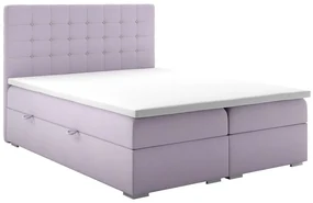 Manželská posteľ Boxspring 140 cm Clady (svetlofialová) (s úložným priestorom). Akcia -20%. Vlastná spoľahlivá doprava až k Vám domov. 1020251