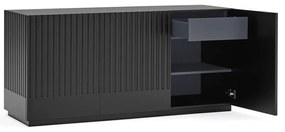 Čierny príborník Teulat Doric, šírka 150 cm