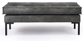 Tmavosivá podnožka z imitácie kože Rate - Scandic