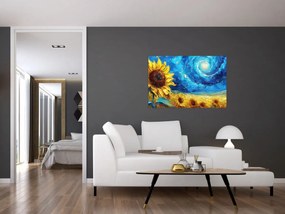 Obraz - Maľba slnečníc (90x60 cm)