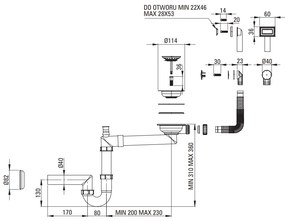 Deante Olfato, 1-komorový nerezový drez 550x505x200mm, zlatá matná, DEA-ZPO_R10B