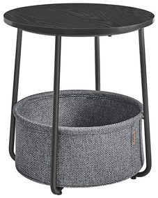 Odkladací stolík NOIRA čierna/šedá