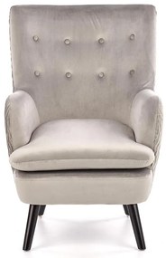 Kreslo Ravel sivá/čierna