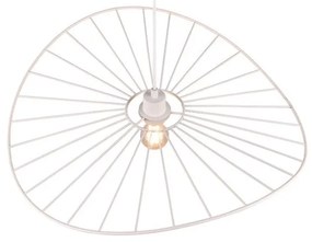 Biele závesné svietidlo ø 60 cm Chapeau – Trio