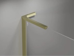 Mexen Mist-H L Duo, 2-krídlový sprchový kút 100 x 85 cm, číre sklo, zlatý lesklý profil, 8A5L-100L-085P-50-00