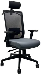 OFFICE MORE -  OFFICE MORE Kancelárska stolička DVIS antracit šedá