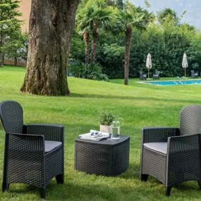 I.P.A.E-Progarden Záhradný set TREE, 3-dielny, antracitová