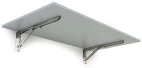 Sklápací stôl na stenu, 1200 x 600 mm, nosnosť 30 kg, sivá