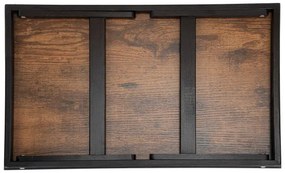 Podnos AURELIA RUSTIC čierny / hnedý