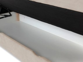 Moderná box spring posteľ Angela 180x200, sivá
