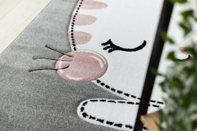 Koberec PETIT KITTY MAČKA sivý