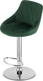 AKCIA Zelená barová stolička VELVET KAST II. akosť