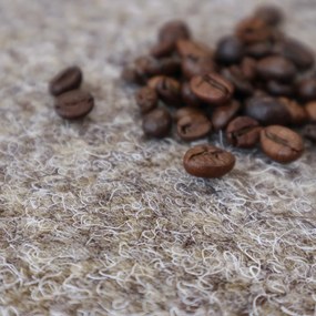 AKCIA: 100x240 cm Metrážny koberec Santana 12 piesková s podkladom resine, záťažový, šíře, béžová, resine, chodba / predsieň