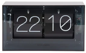 Karlsson 5976BK Dizajnové nástenné/pracovné hodinyčierne, 21 cm