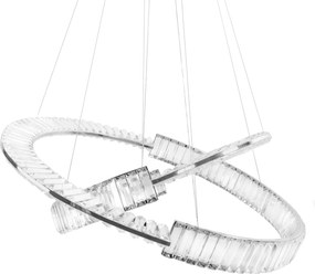 Toolight Toolight, LED krištáľové stropné svietidlo APP1525-CP60/80, chróm, OSW-06973